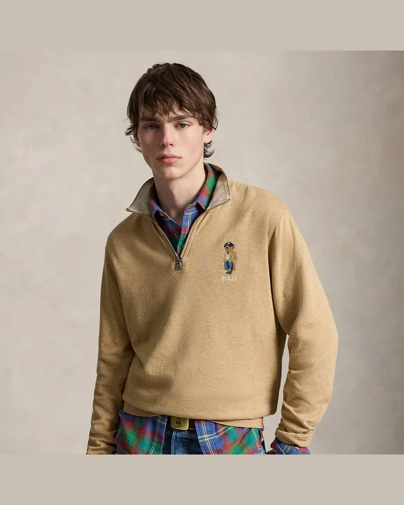 Ralph Lauren Jersey-Pullover mit Polo Bear Tan