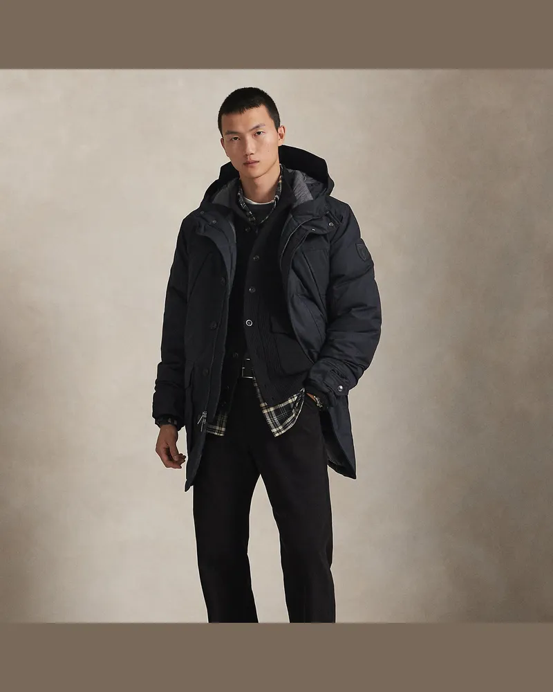 Ralph Lauren Daunenparka mit Kapuze Black