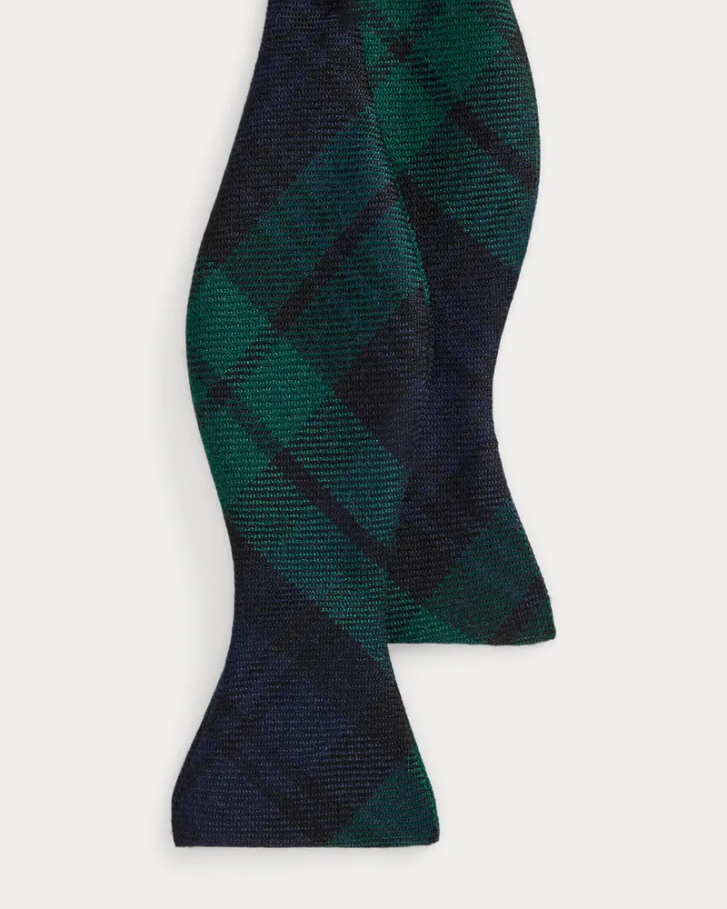Ralph Lauren Wollfliege mit Tartankaro Blue