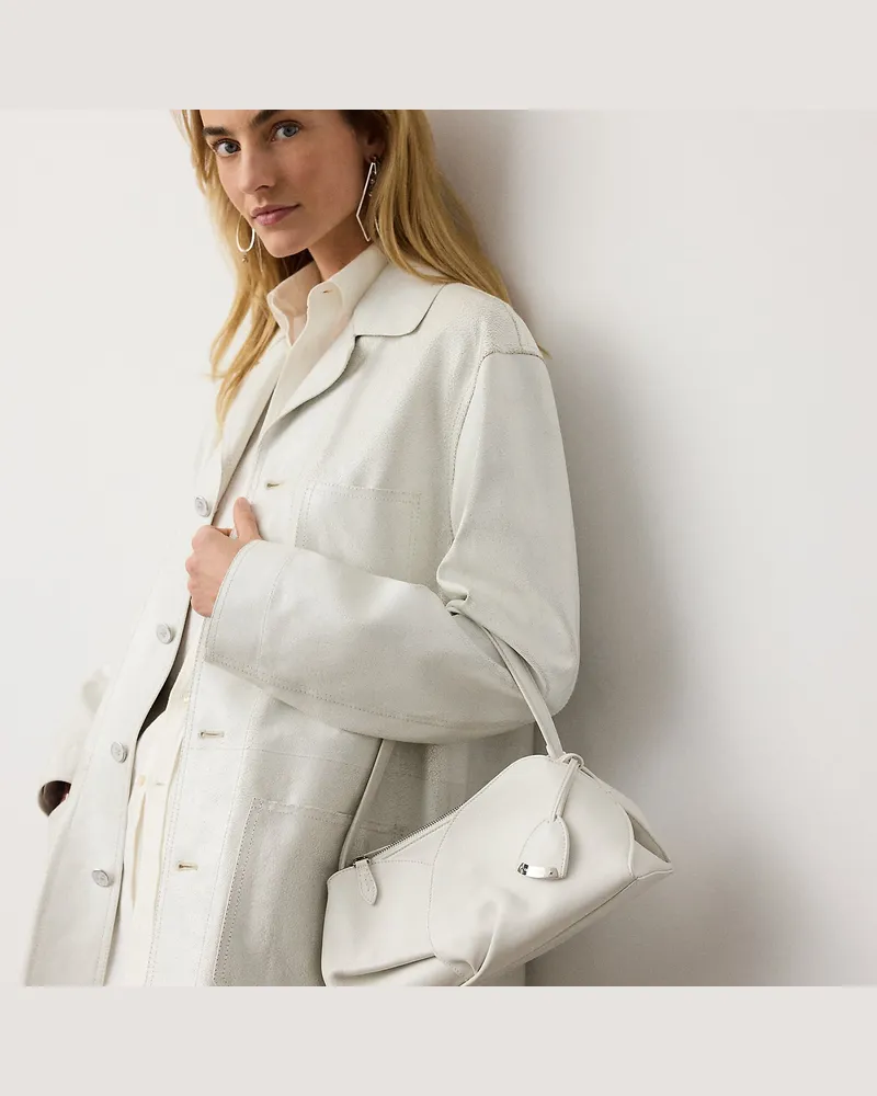 Ralph Lauren Die kleine florale Schultertasche  Ralph Lauren White