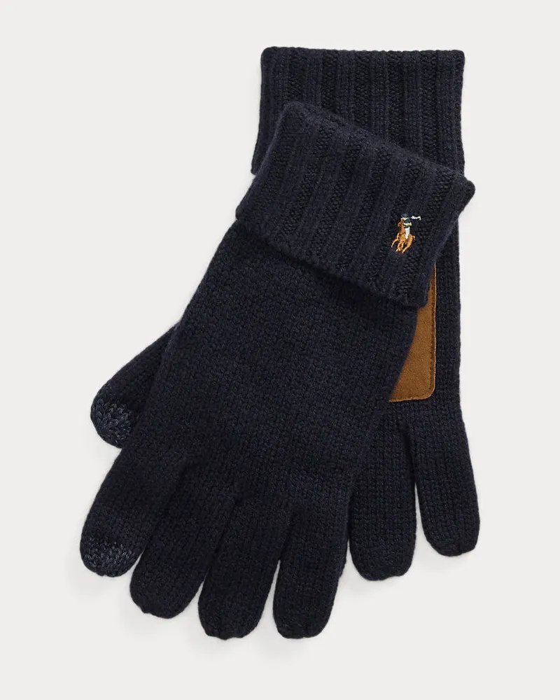 Ralph Lauren Touchscreen-kompatible Handschuhe Blue