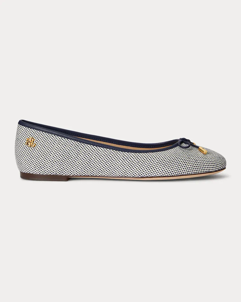 Ralph Lauren Ballerina Jayna aus Segeltuch Blue
