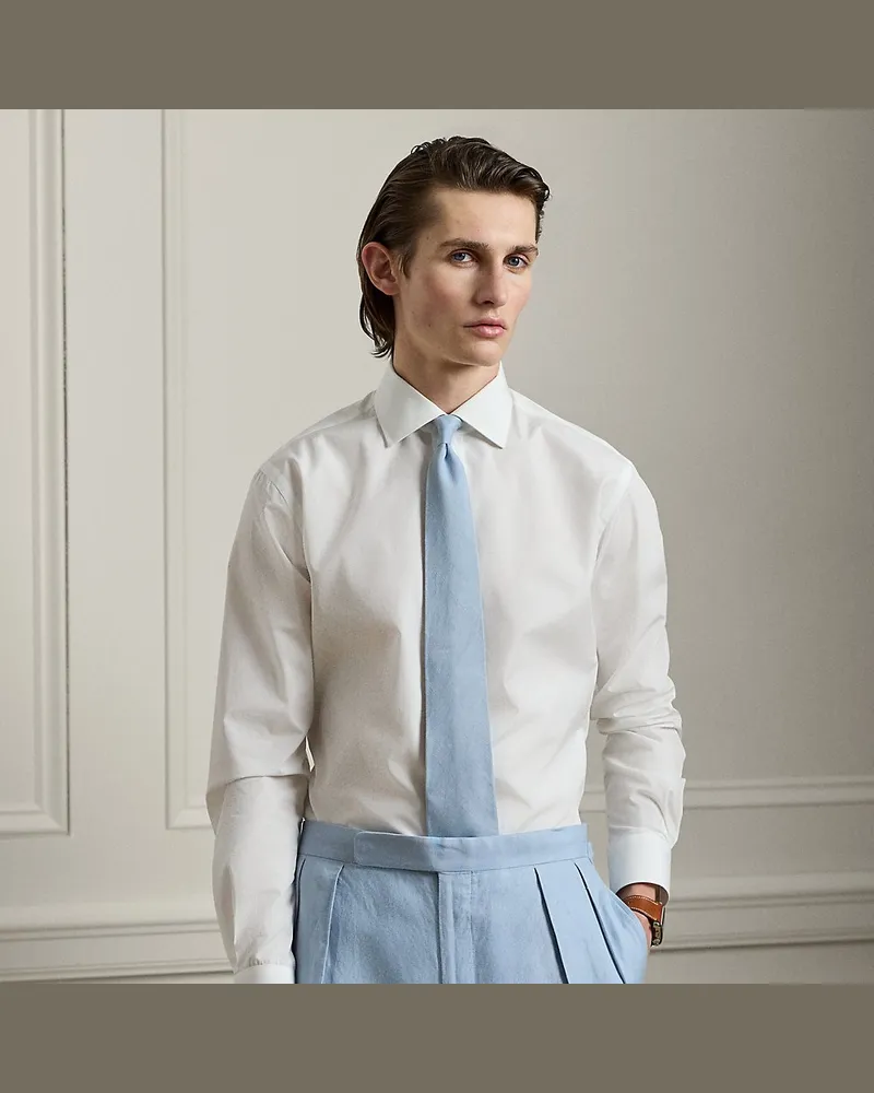 Ralph Lauren Handgefertigtes Hemd aus Popeline White