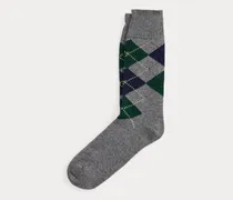 Argyle-Crew-Socken aus Wollmischung