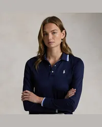 Ralph Lauren Langärmliges Tailored-Fit Poloshirt Blue