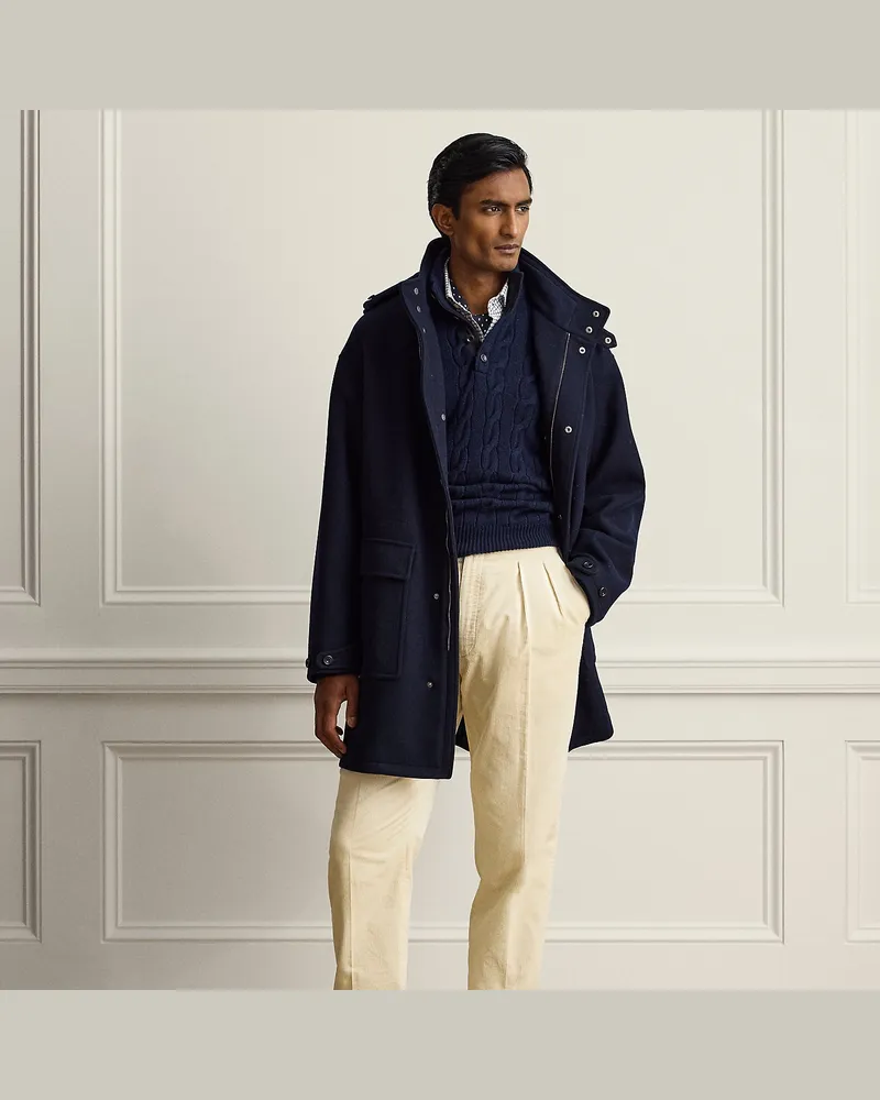 Ralph Lauren Woll-Kaschmir-Parka Auden Blue