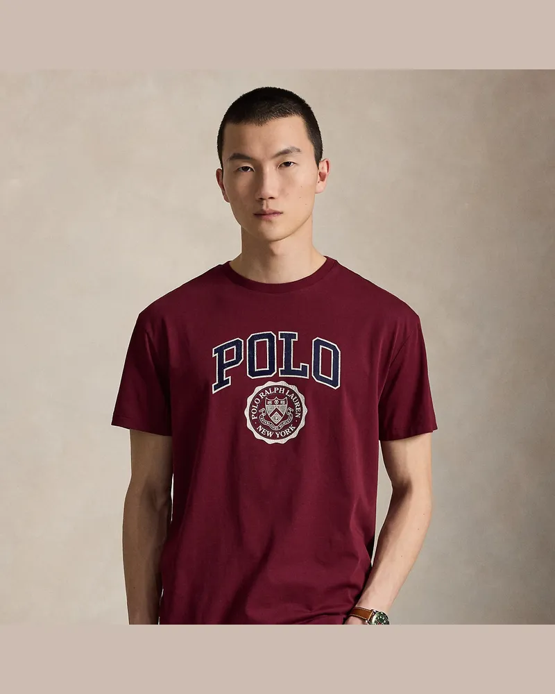 Ralph Lauren Custom-Slim-Fit T-Shirt mit Logo Red