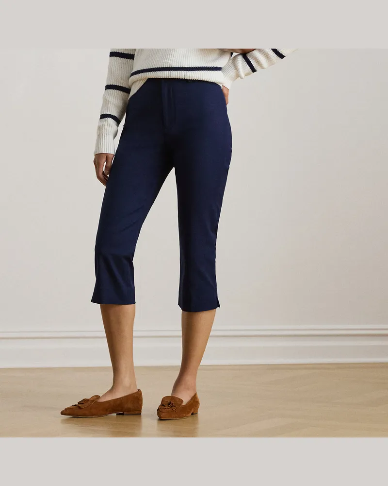 Ralph Lauren Caprihose aus Baumwollstretch Blue