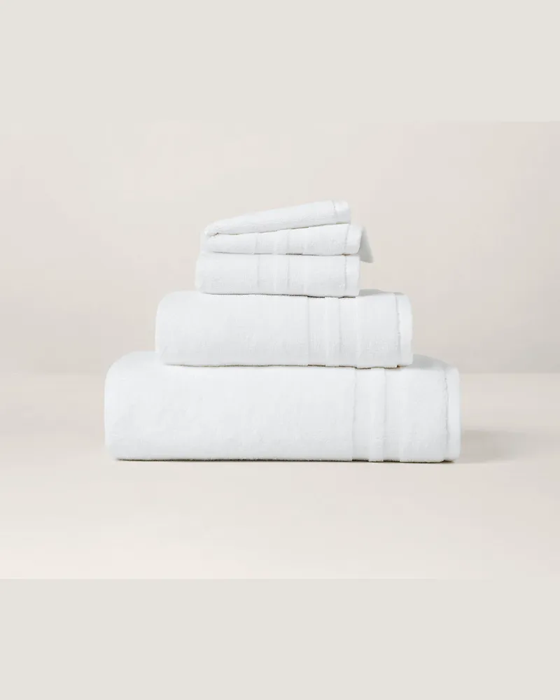 Ralph Lauren Home Badetücher und Fußmatte Payton White