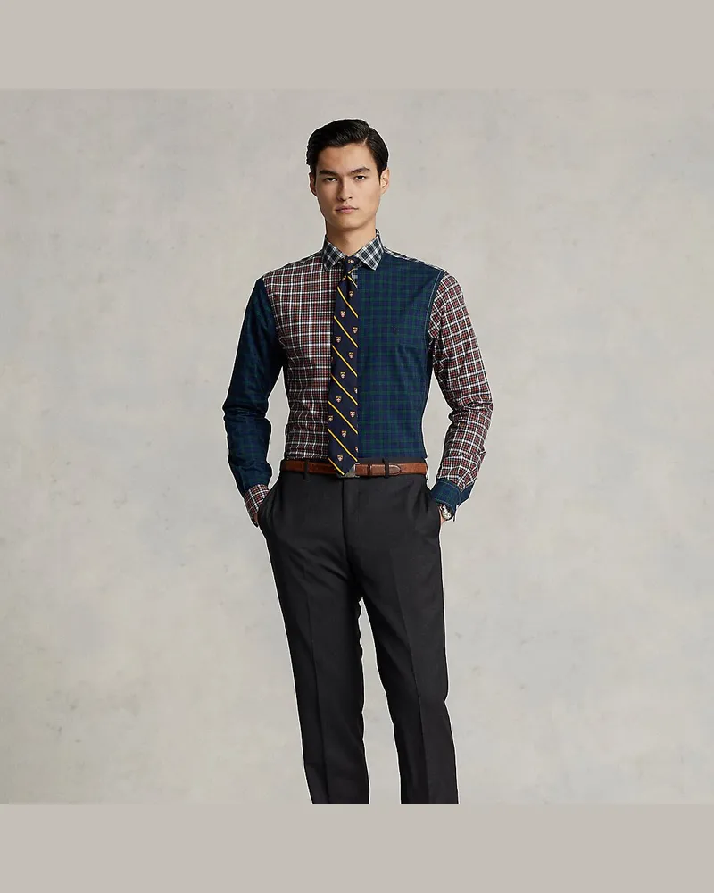 Ralph Lauren Slim-Fit Hose aus Wolltwill Grey