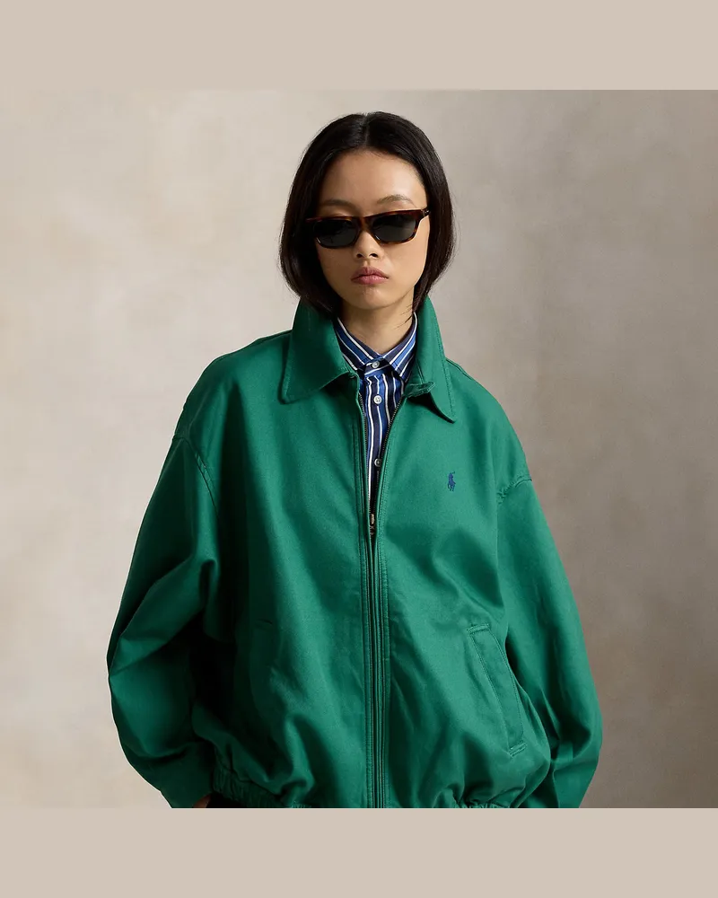 Ralph Lauren Oversize-Fit Windjacke aus Baumwolle Green