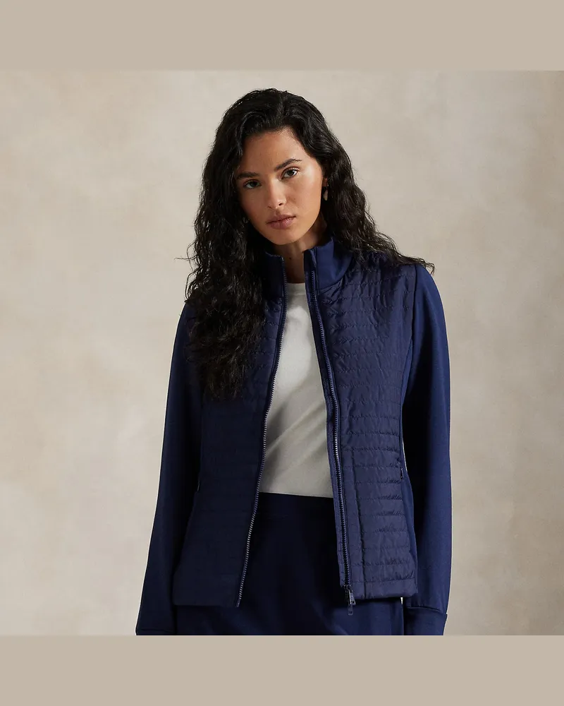 Ralph Lauren Hybrid-Jacke aus French-Terry Blue