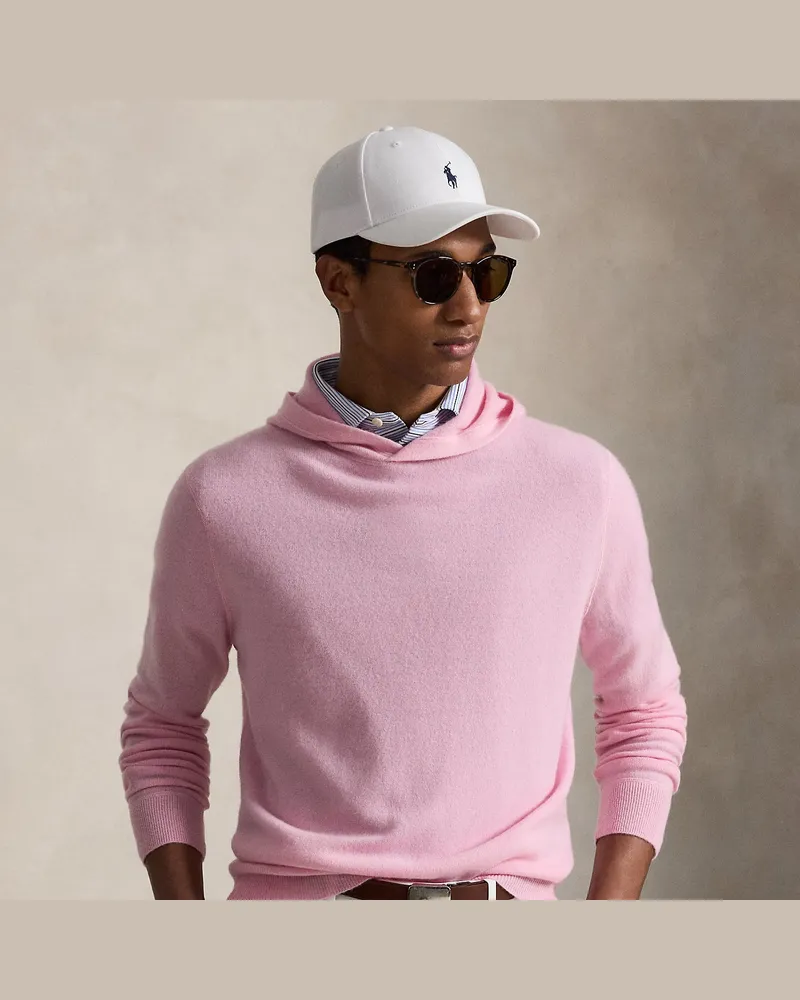 Ralph Lauren Kapuzenpullover aus waschbarem Kaschmir Pink