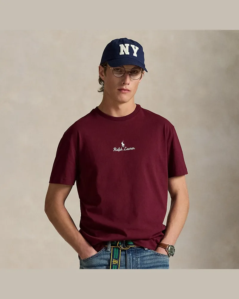Ralph Lauren Classic-Fit Jersey-T-Shirt mit Logo Red