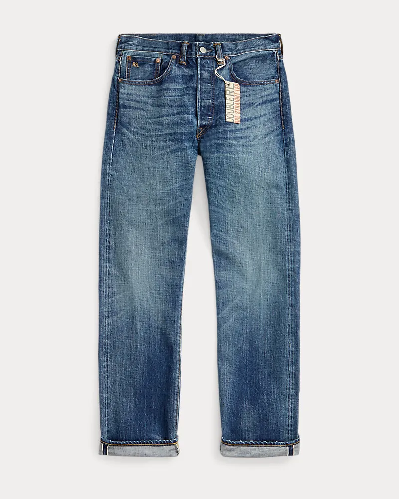 Ralph Lauren Straight-Fit Selvedge-Jeans Hillsview Blue