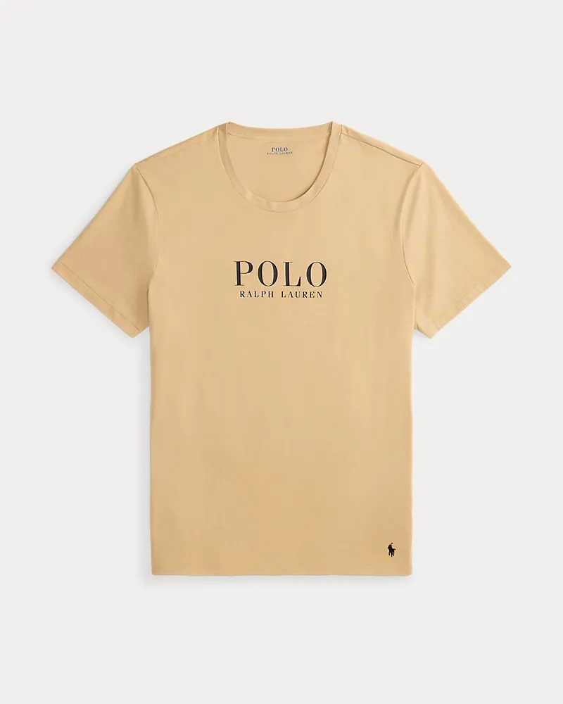 Ralph Lauren Logo-Nachthemd aus Baumwolljersey Tan