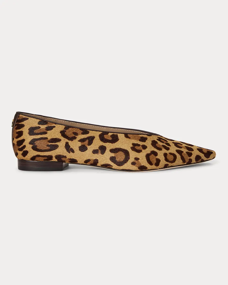 Ralph Lauren Ballerina Audri mit Leopardenmuster Multi