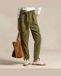 Ralph Lauren Twill-Cargohose aus Leinenmischung Green