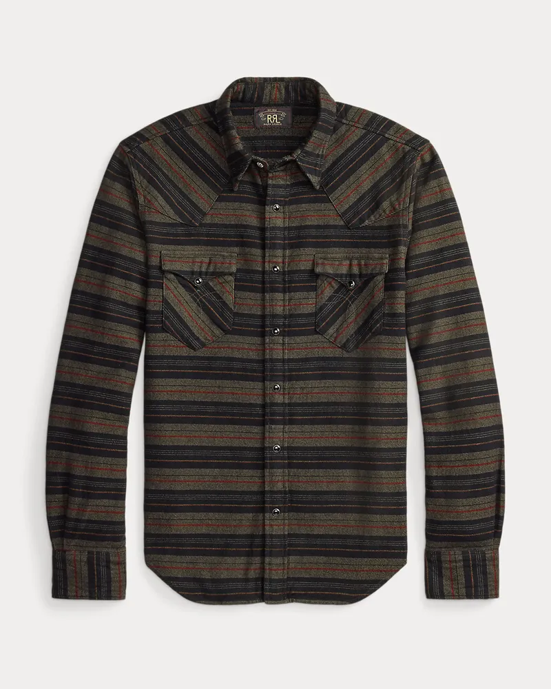 Ralph Lauren Kariertes Slim-Fit Westernhemd aus Twill Blue