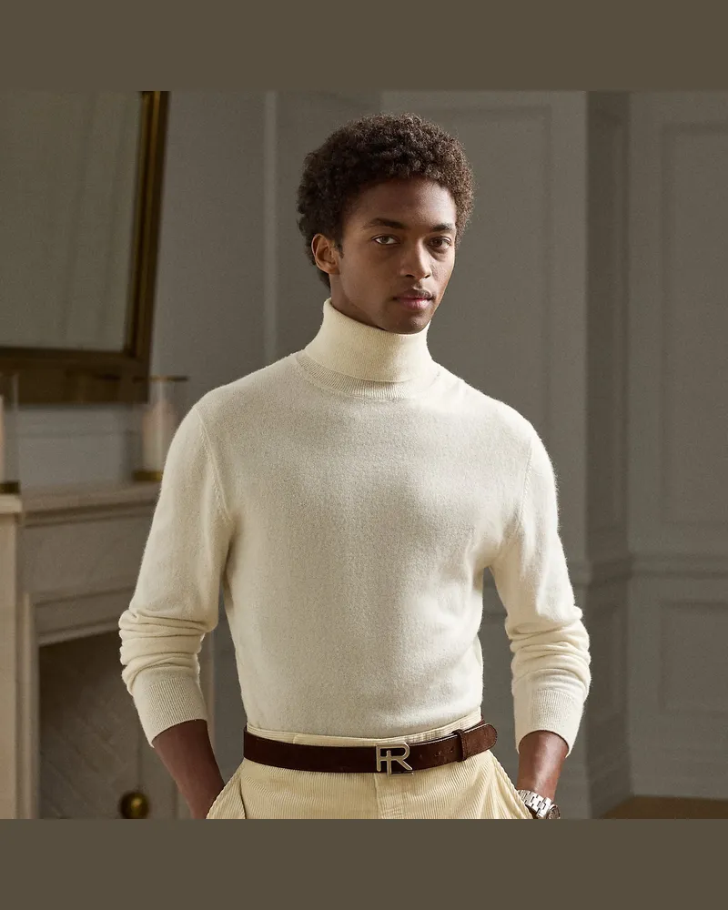Ralph Lauren Rollkragenpullover aus Kaschmir Cream