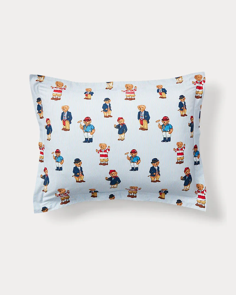 Ralph Lauren Home Dekokissenbezug mit Polo Bear Blue