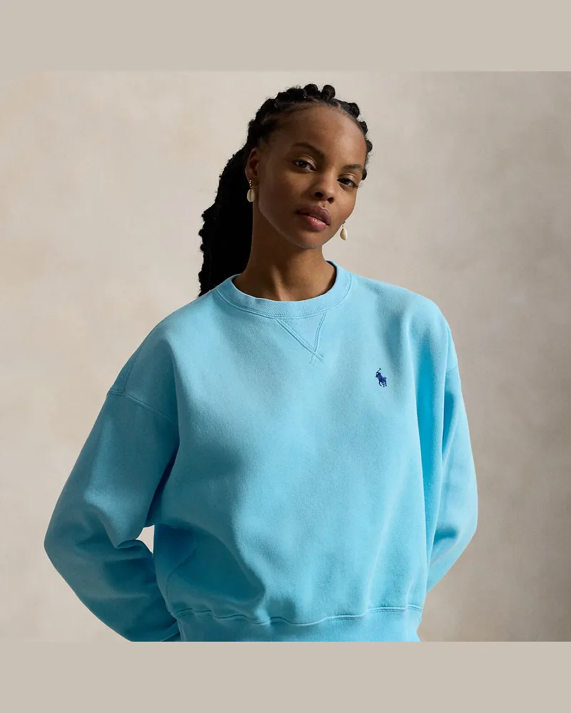 Ralph Lauren Rundhals-Sweatshirt aus Fleece Green