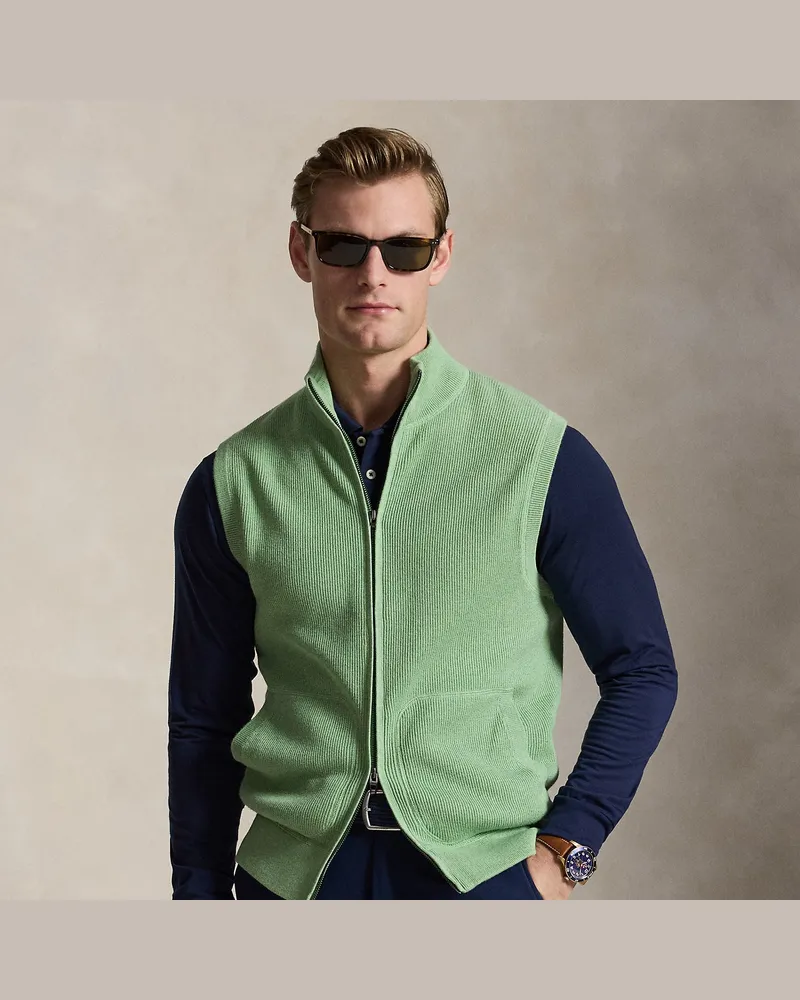 Ralph Lauren Performance-Pullunder mit Reißverschluss Green