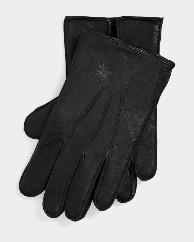 Ralph Lauren Isolierte Touchscreen-Handschuhe Black