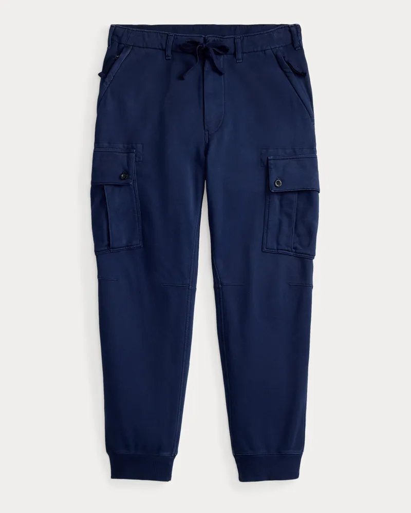 Ralph Lauren Utility-Hose aus Loopback-Fleece Blue