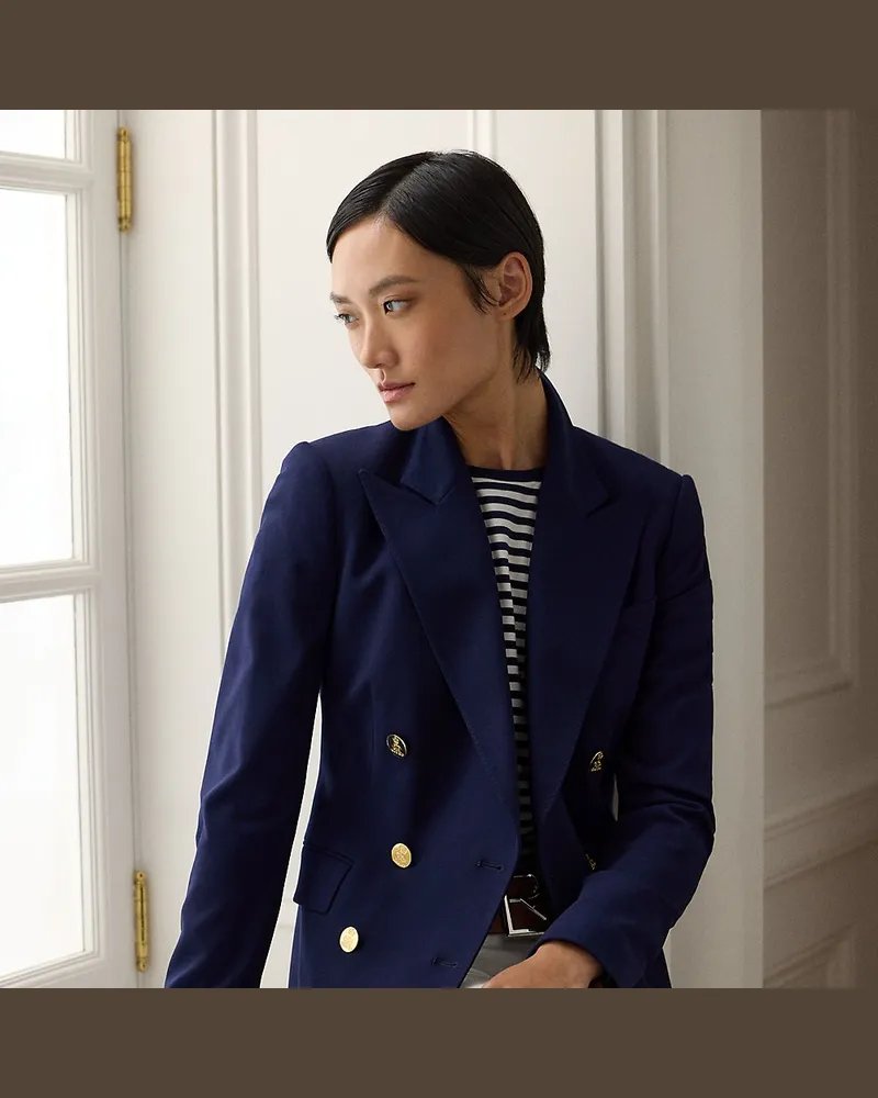 Ralph Lauren Jacke Camden aus Wollkrepp Blue