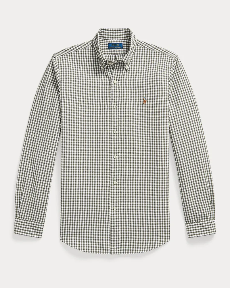 Ralph Lauren Custom-Fit Gingan-Oxfordhemd White
