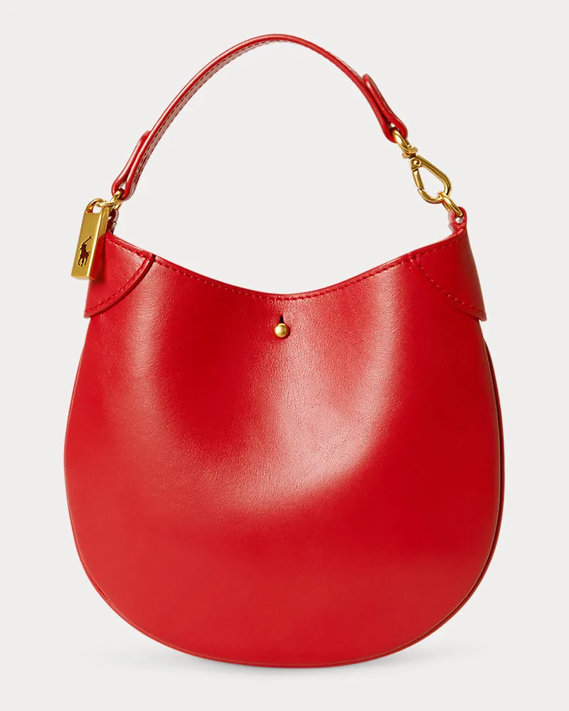 Ralph Lauren Pochette Polo ID aus Leder Red