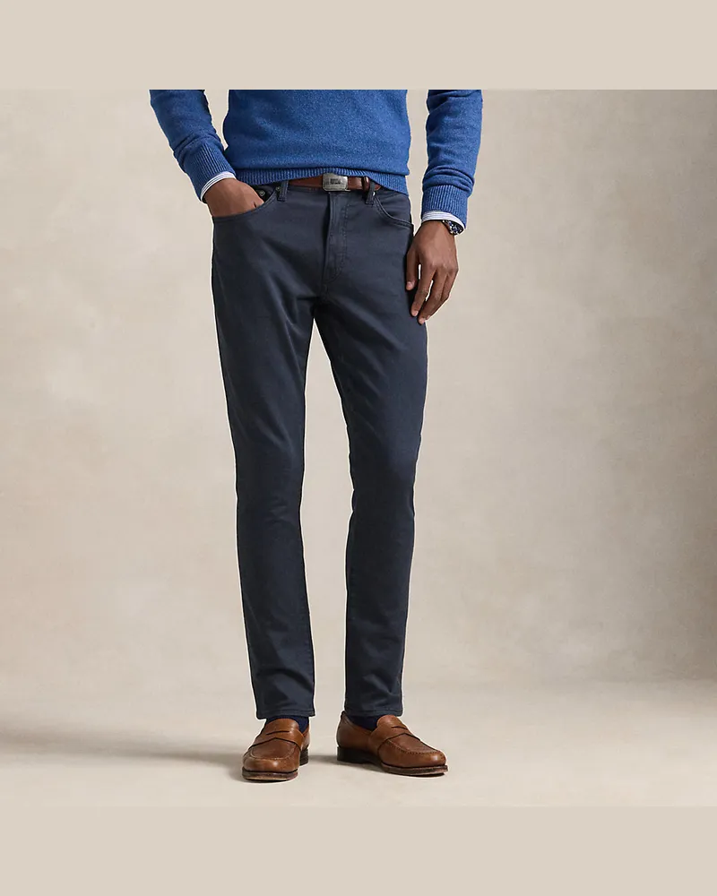 Ralph Lauren Chinohose Sullivan Slim in Strickoptik Blue