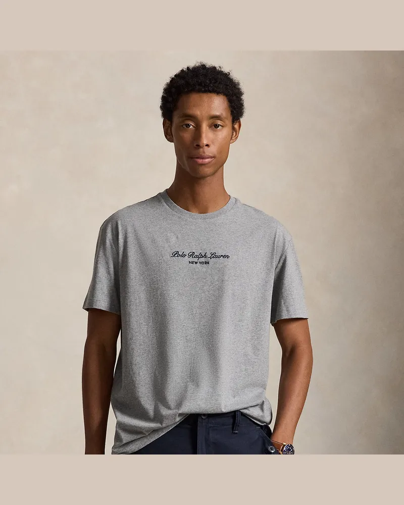 Ralph Lauren Classic-Fit Jersey-T-Shirt mit Logo Grey