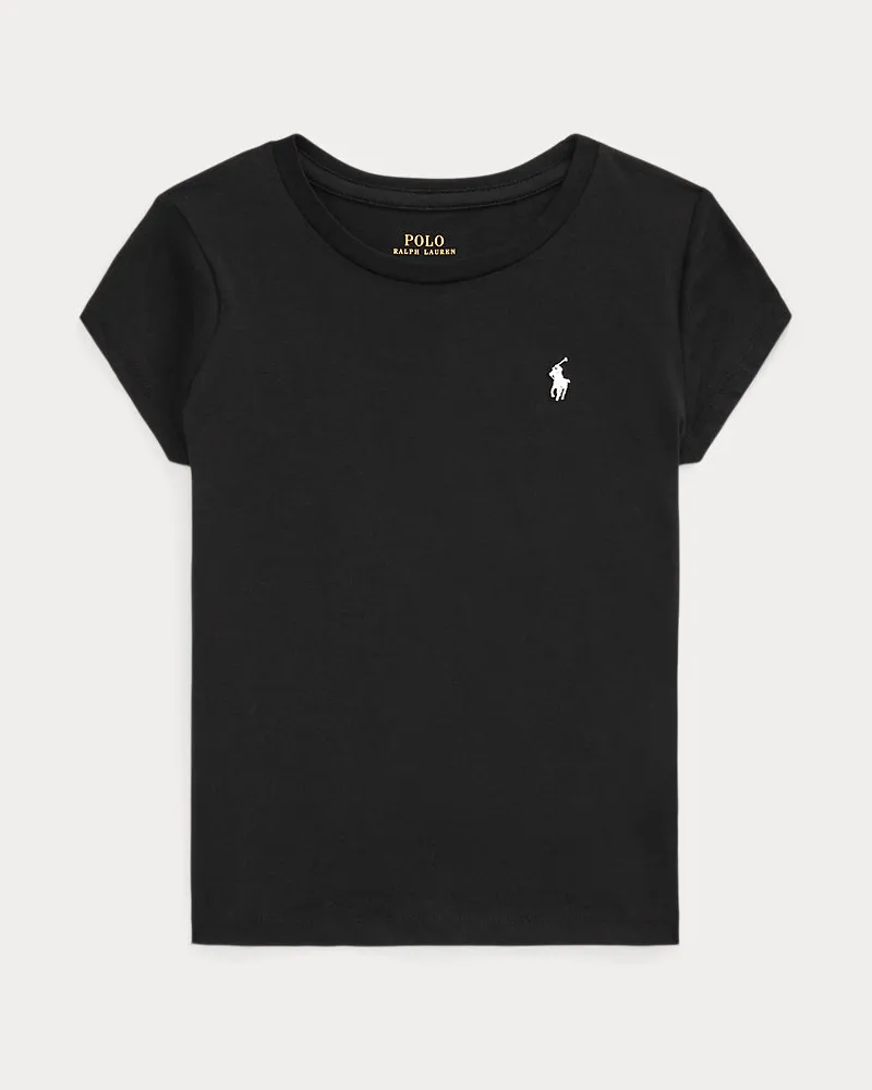 Ralph Lauren T-Shirt aus Baumwolljersey Black