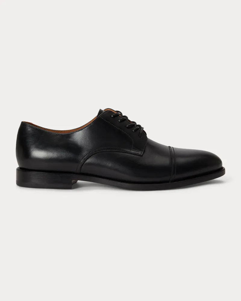 Ralph Lauren Cap-Toe-Schuh Owen aus Leder Black