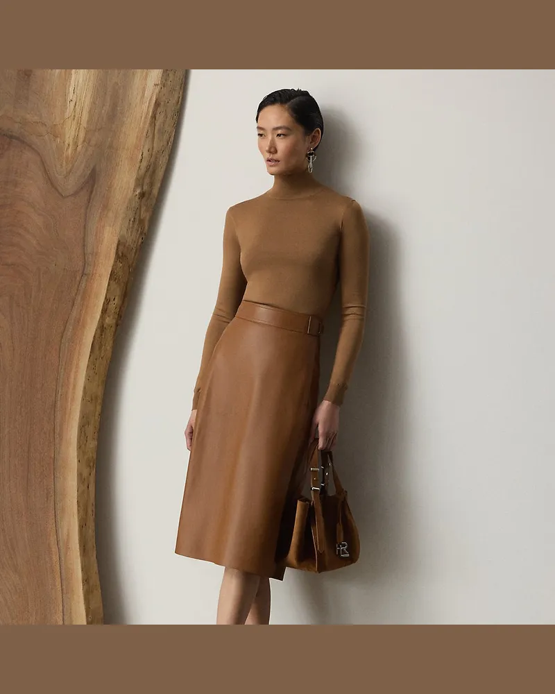 Ralph Lauren Rock Jackeline aus Lammleder Brown