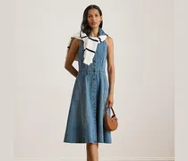 Ärmelloses Denim-Hemdkleid in Bahnen