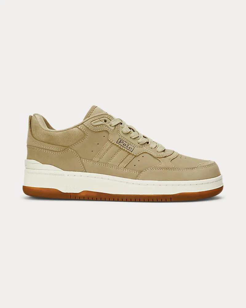 Ralph Lauren Wildleder-Nubuk-Sneaker Masters Sport Brown