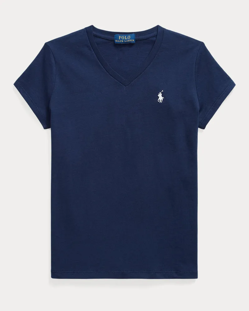 Ralph Lauren T-Shirt aus Baumwolljersey Blue