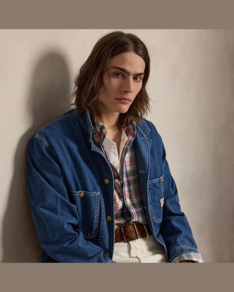 Ralph Lauren Classic-Fit Madras-Arbeitshemd Grey