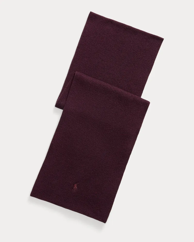 Ralph Lauren Wollschal mit Pony Red