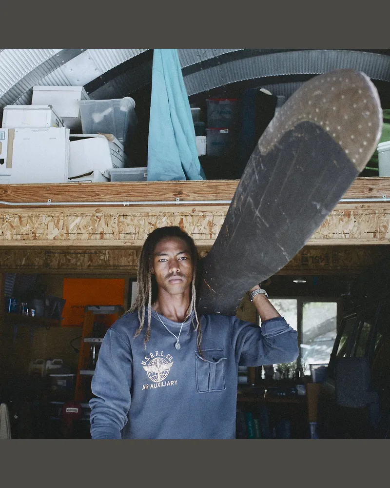 Ralph Lauren French-Terry-Sweatshirt mit Grafik Blue