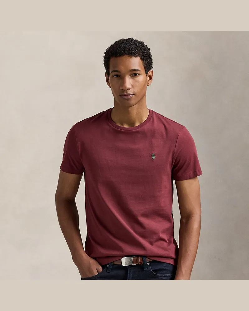 Ralph Lauren Custom-Slim-Fit Jersey-T-Shirt Red