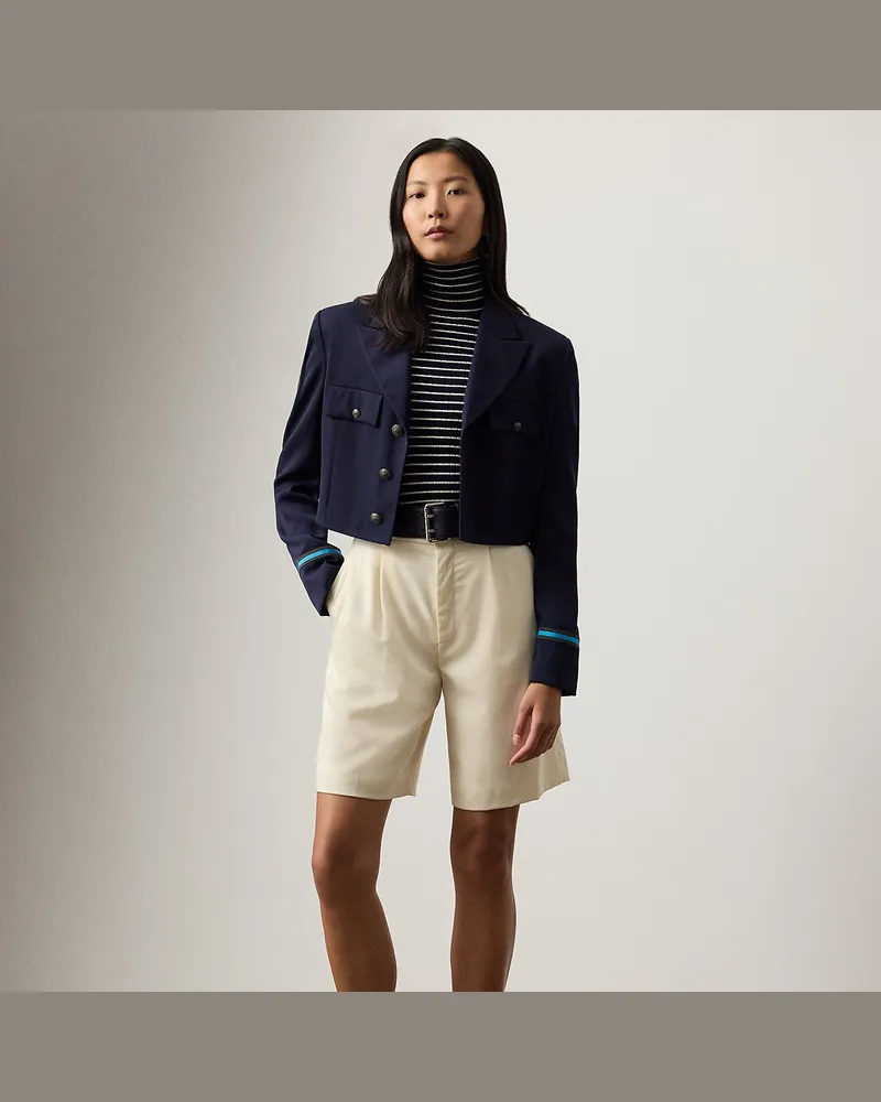 Ralph Lauren Shorts Minetta aus Wollgabardine Cream