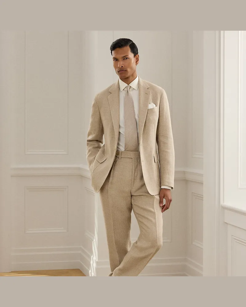 Ralph Lauren Handgeschneiderte Hose Gregory Natural