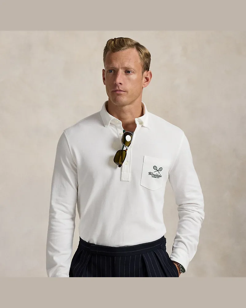 Ralph Lauren Classic-Fit Piqué-Poloshirt Wimbledon White