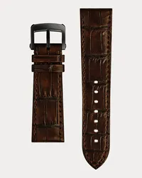 Ralph Lauren 23 x 20 Sporting-Armband, Alligatorleder Brown