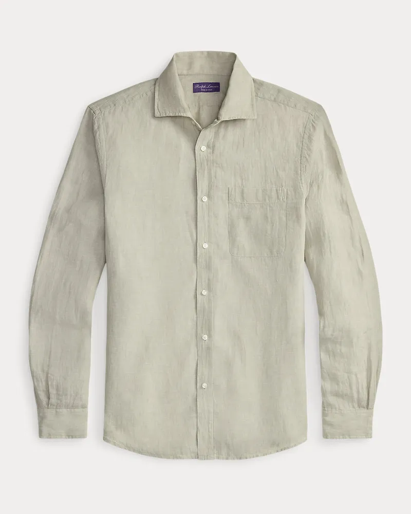 Ralph Lauren Hemd aus Leinenchambray Green