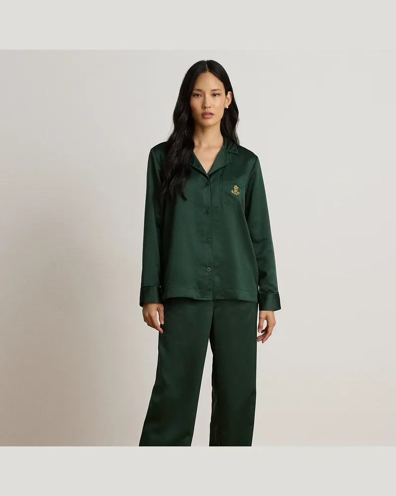 Ralph Lauren Pyjama aus Satin Green